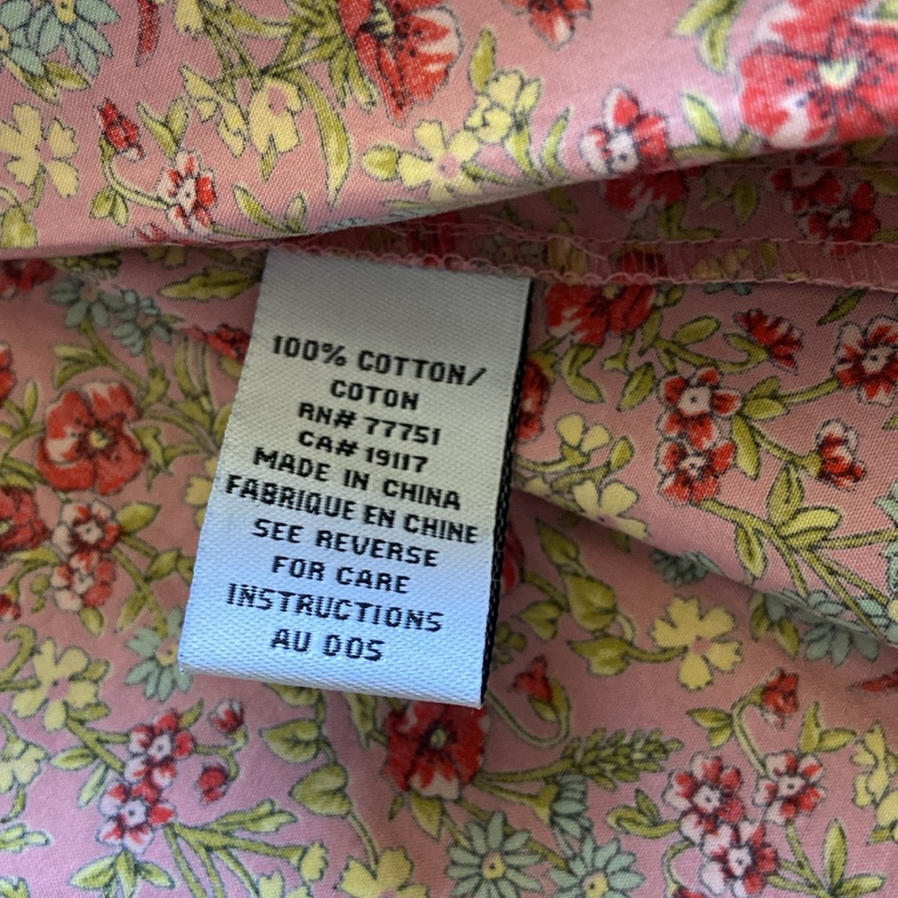 vintage Betsey Johnson pink floral cotton strapless coquette sundress Size 6 - Picture 7 of 15